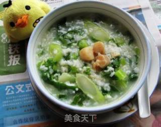 冬日暖意浮心头 --- 迟菜心瑶柱粥的做法