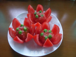莲花番茄的做法