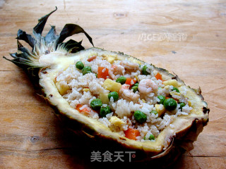 甜虾菠萝饭的做法