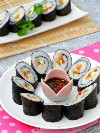 【步步高寿司卷】--- 2012年夜饭第二道菜（主食）