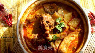 砂锅咖喱羊腿煲的做法