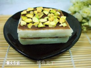 简简单单做小吃——开心果豆沙年糕