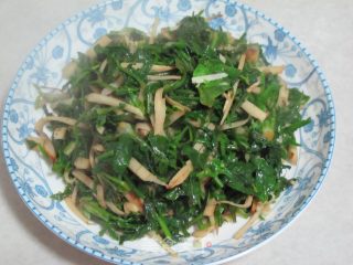 笋丝荠菜的做法