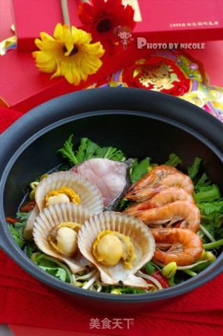 团团圆圆海鲜锅的做法