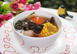膨鱼腮菜干瘦肉汤的做法