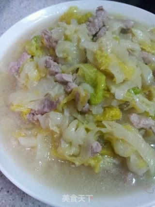肉末黄芽白的做法