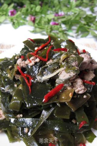 肉末海带的做法