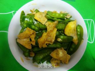 鸡蛋炒扁豆的做法