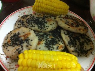 糖桂花豆沙山药饼的做法