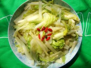 炒白菜丝的做法