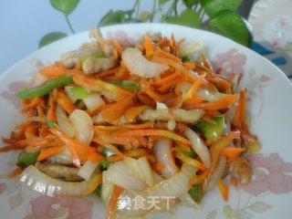 胡萝卜炒肉的做法
