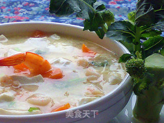 虾仁豆腐汤的做法
