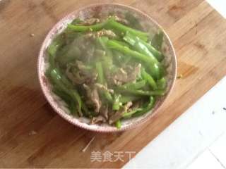 尖椒肉丝的做法