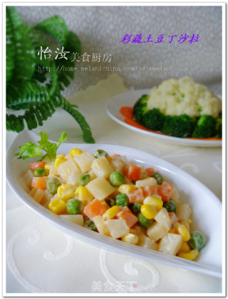 【彩蔬土豆丁沙拉】年菜宴请两相宜---适合女人和孩子吃的菜