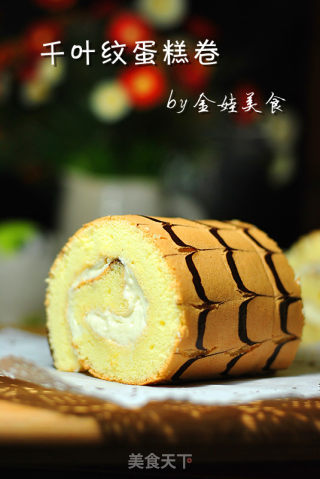 【千叶纹蛋糕卷】---好看又好吃