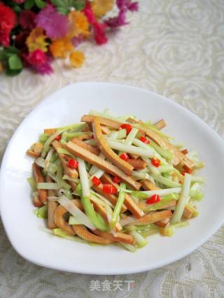 蚝油韭黄炒香干的做法