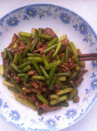 蒜苔炒肉丝的做法