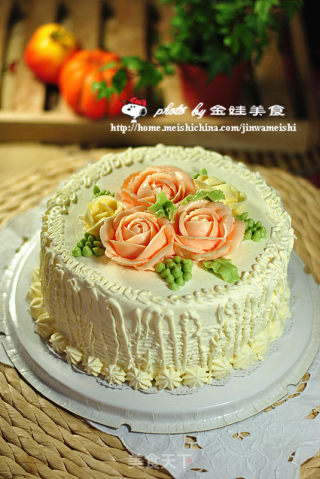 送给母亲的【生日蛋糕】的做法