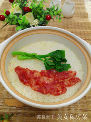 广味香肠煲仔饭的做法