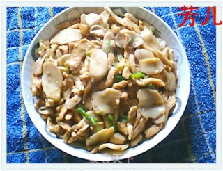 家常杏鲍菇炒鸡肉的做法