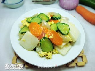 什蔬炒年糕的做法