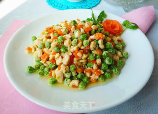 甜豌豆小炒鸡丁的做法
