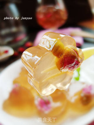 瘦身养颜小甜点——玫瑰乌龙茶冻的做法