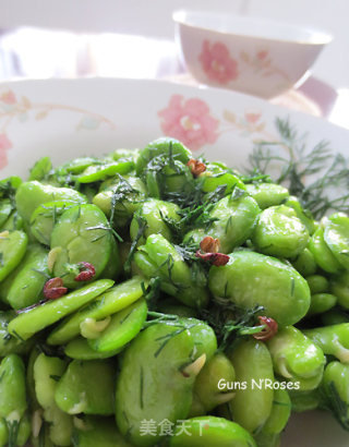 春季时令小蔬——茴香蚕豆的做法