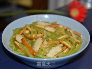 三块钱家常菜----莴苣荸荠炒豆腐干的做法
