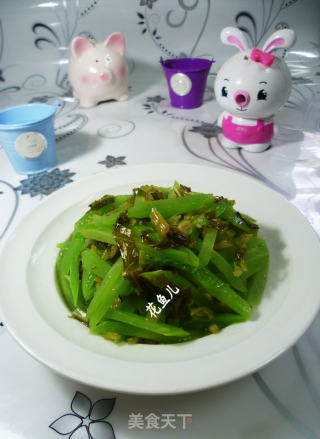 雪菜炒莴笋的做法