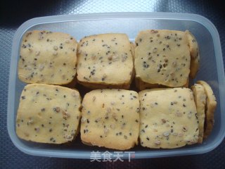 黑芝麻饼干的做法