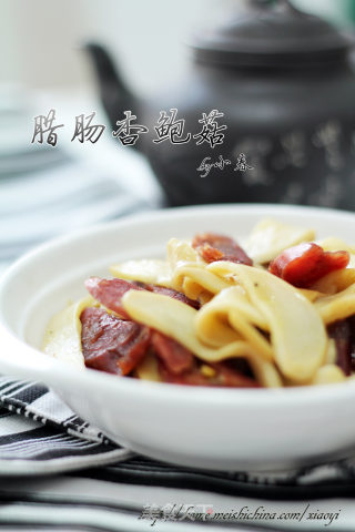 信手拈来的家常小菜——腊肠杏鲍菇的做法