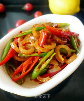 小炒肉皮的做法