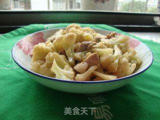 菜花炒肉的做法