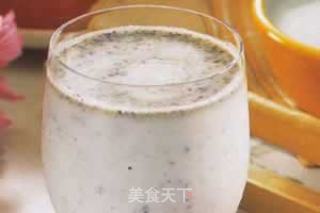 轻松解酒，芝麻酸奶果汁