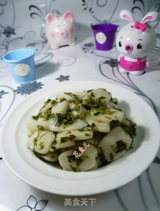 香椿炒年糕的做法