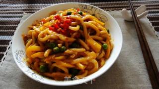 辣炒乌冬面的做法
