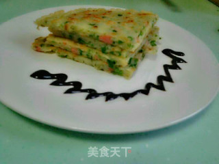 韭菜火腿煎饼的做法