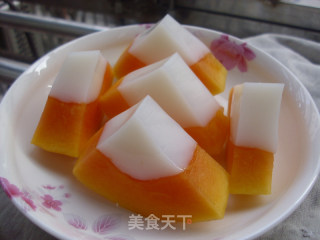 椰汁木瓜冻的做法