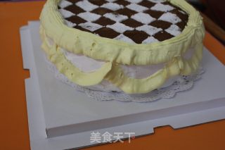 棋格蛋糕  超详细过程的做法