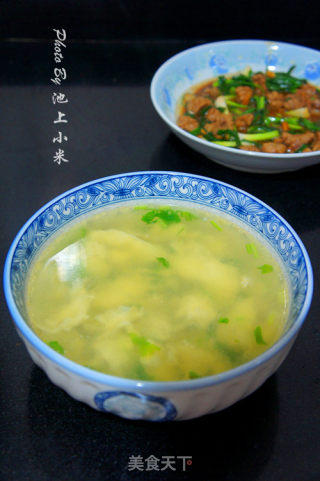 【香菜鸡蛋汤】的做法