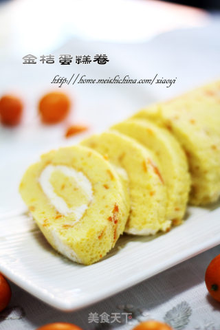 视觉·味道·小清新——金桔蛋糕卷