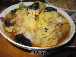 大白菜炖冻豆腐的做法