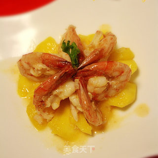 菠萝炒虾的做法