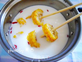 牛奶玉米甜锅的做法