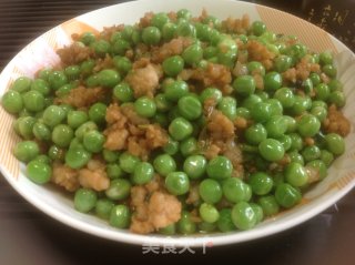 豌豆肉末的做法