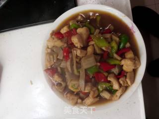 三色鸡丁的做法