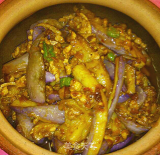 肉碎茄子煲的做法
