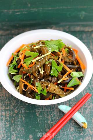 【清爽凉菜】海茸丝拌三丝的做法