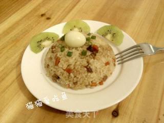 农家风味----肉丁糯米饭的做法